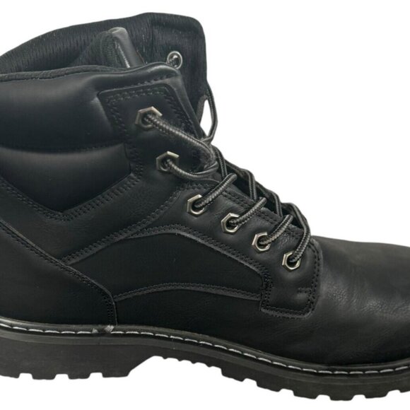 Men’s Size 13M Steel Toe Work Boots Crossbrace ST High Traction Lug Soles  Black - Picture 8 of 10